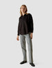Oversized Long Sleeve Shirt Black