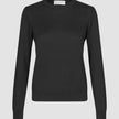 Fine Knit Crewneck Black