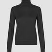 Fine Knit Turtleneck Black