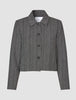 Serene Short Jacket Grey Herringbone