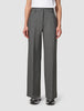 Essential Pants Wide Dark Grey Melange