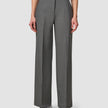 Essential Pants Wide Dark Grey Melange