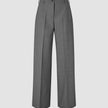Essential Pants Wide Dark Grey Melange