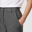 Essential Pants Wide Dark Grey Melange