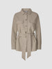 Belted Overshirt Cloud Beige