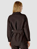 Belted Overshirt Dark Chocolate