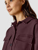 Belted Overshirt Pinot Noir