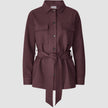 Belted Overshirt Pinot Noir