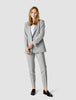 Essential Blazer Light Grey Pinstriped