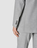 Essential Blazer Light Grey Pinstriped