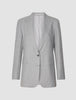 Essential Blazer Light Grey Pinstriped