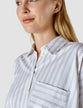 Oversized Long Sleeve Shirt Halo Stripes Latte