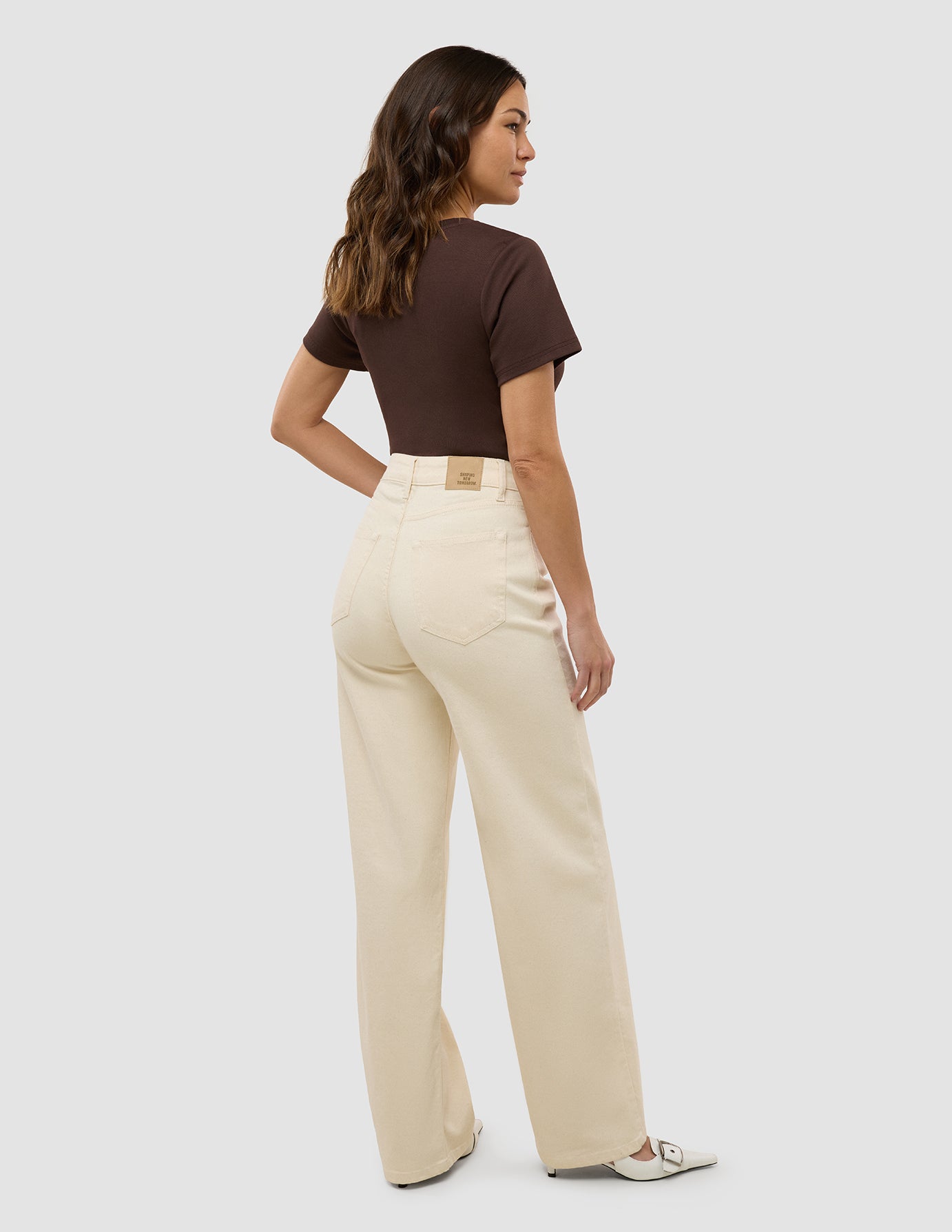 Women's Relaxed Jeans Off White