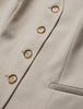 Women's Skye Long Vest Sandy Beige Melange