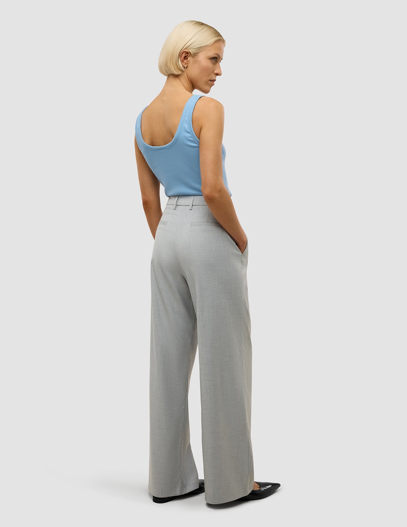 Women's Skye Pants Wide Grey Pine Melange