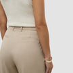 Skye Set Sandy Beige Melange Vest & Wide Pants
