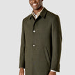 Wool Coat Green Melange