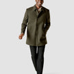 Wool Coat Green Melange