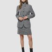 Women Ashryn Short Skirt Domino Herringbone