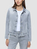 Women's Classic Denim Jacket Light Grey Washed