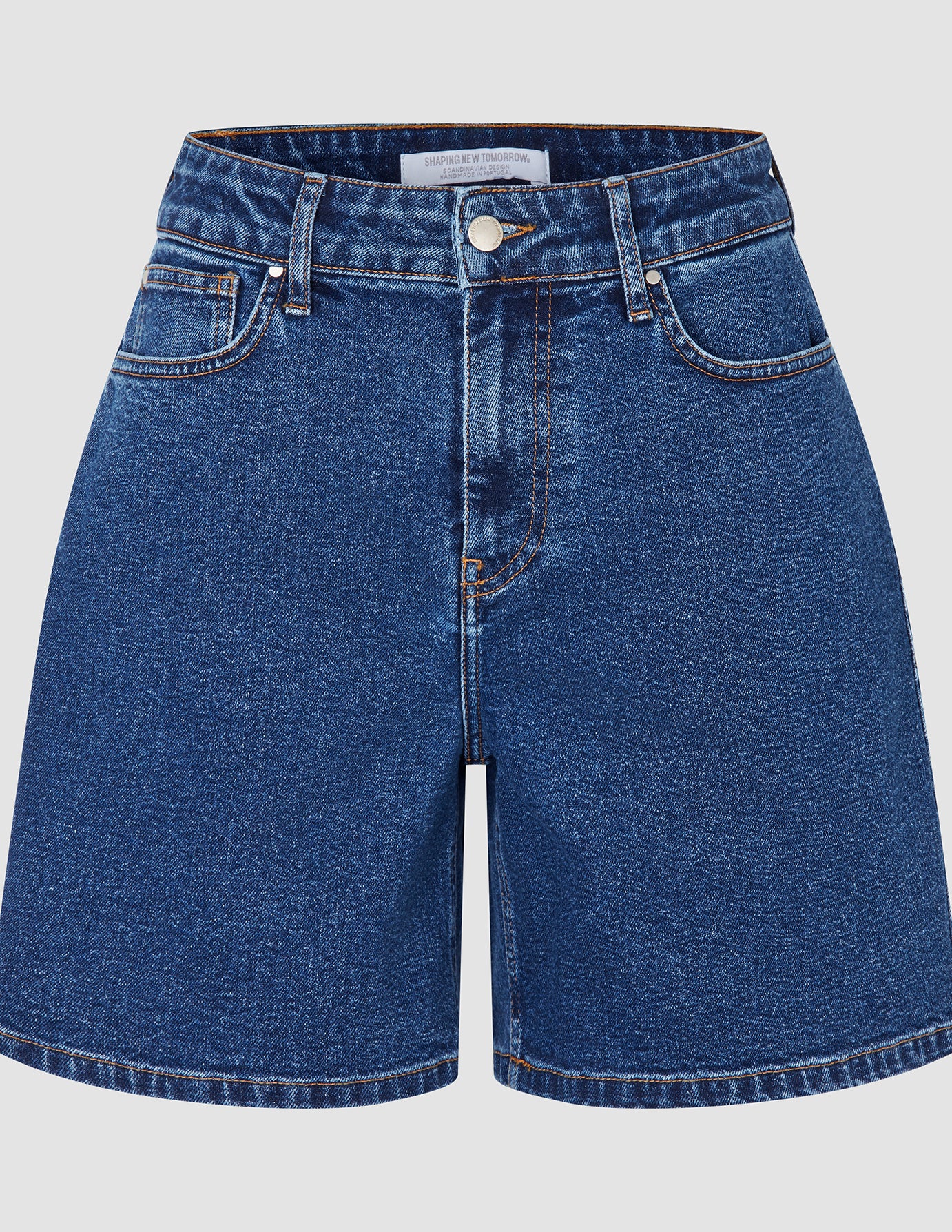Women Classic Denim Shorts Medium Blue