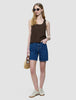 Women Classic Denim Shorts Medium Blue