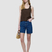 Women Classic Denim Shorts Medium Blue