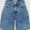 Women Classic Denim Shorts Snow Blue Wash