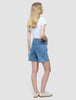 Women Classic Denim Shorts Snow Blue Wash