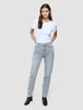 Women's Classic Jeans Tapered Light Grey Washed