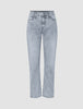 Women's Classic Jeans Tapered Light Grey Washed