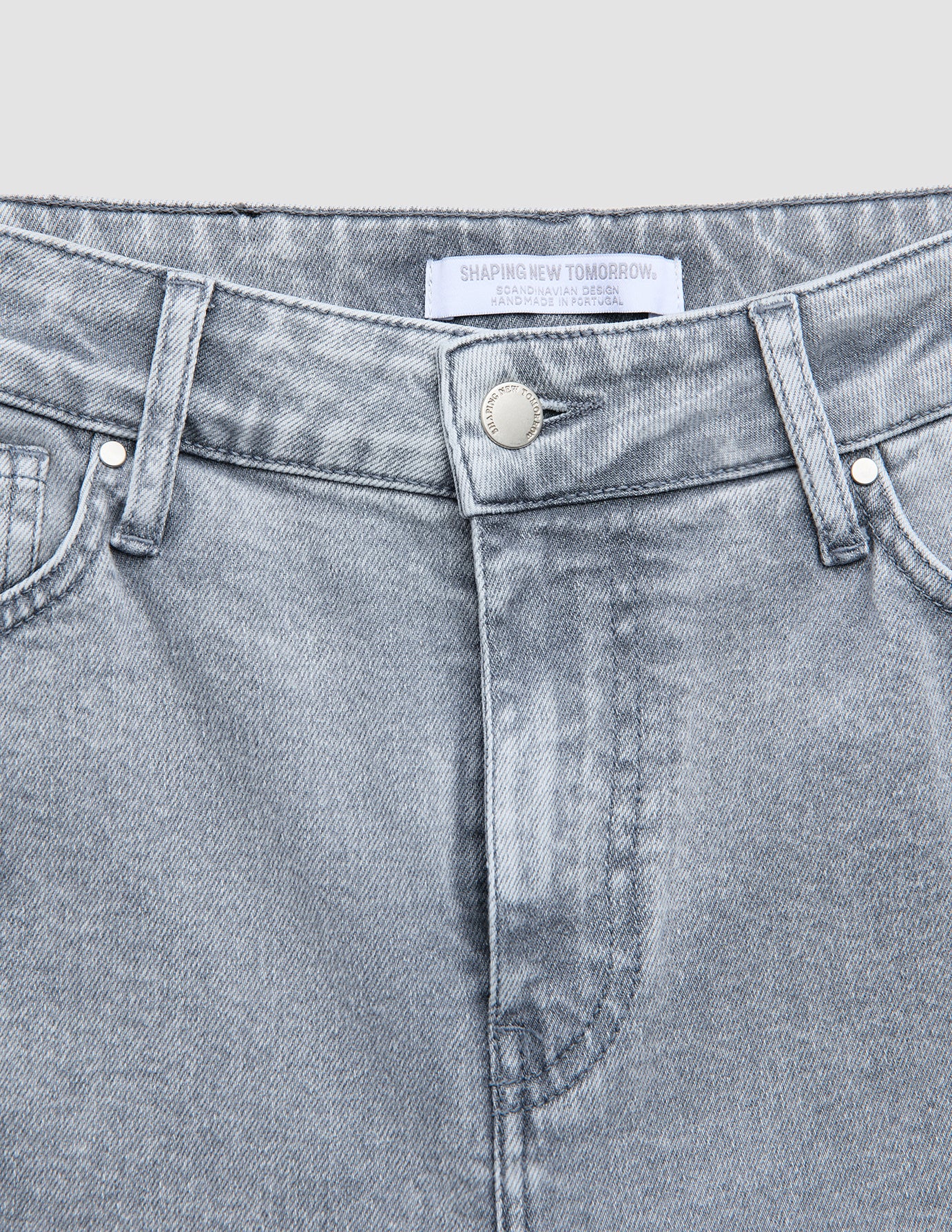 Women's Classic Jeans Tapered Light Grey Washed