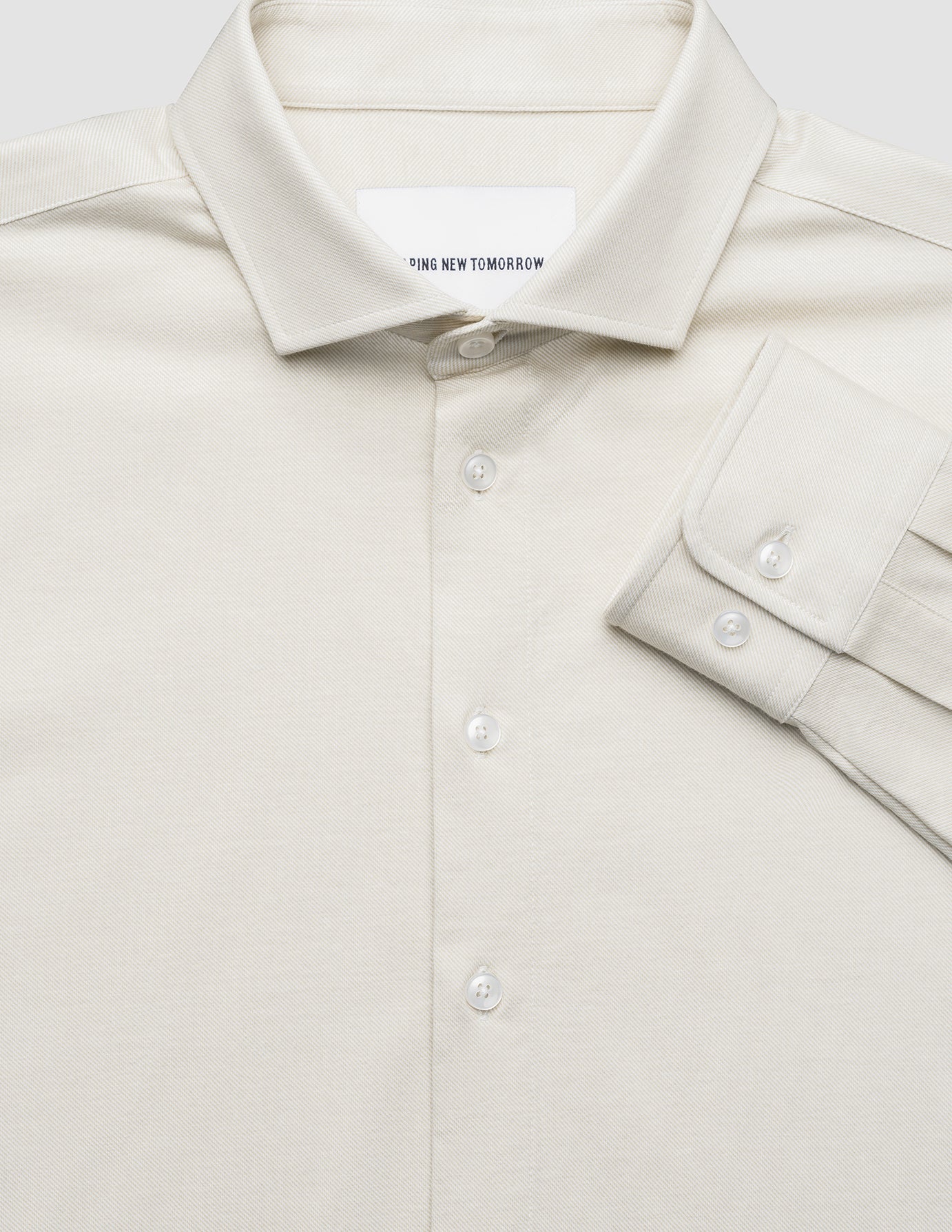 Classic Shirt Beige Twill Slim