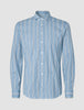 Classic Shirt Light Blue Herringbone Slim