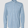 Classic Shirt Light Blue Herringbone Slim