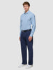 Classic Shirt Light Blue Herringbone Regular