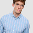 Classic Shirt Light Blue Herringbone Regular
