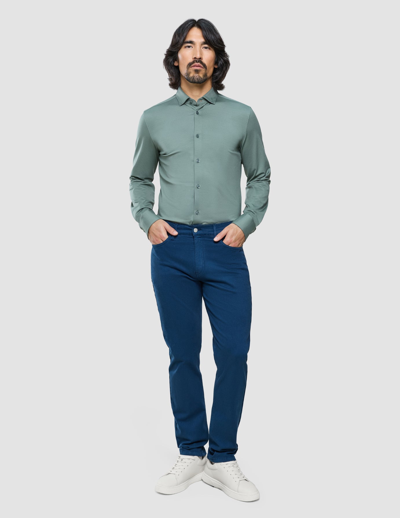 Classic Shirt Mist Green Regular