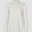 Classic Shirt Sand Herringbone Stripes Slim