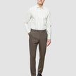 Classic Shirt Sand Herringbone Stripes Slim