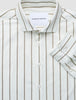Classic Shirt Sand Herringbone Stripes Regular