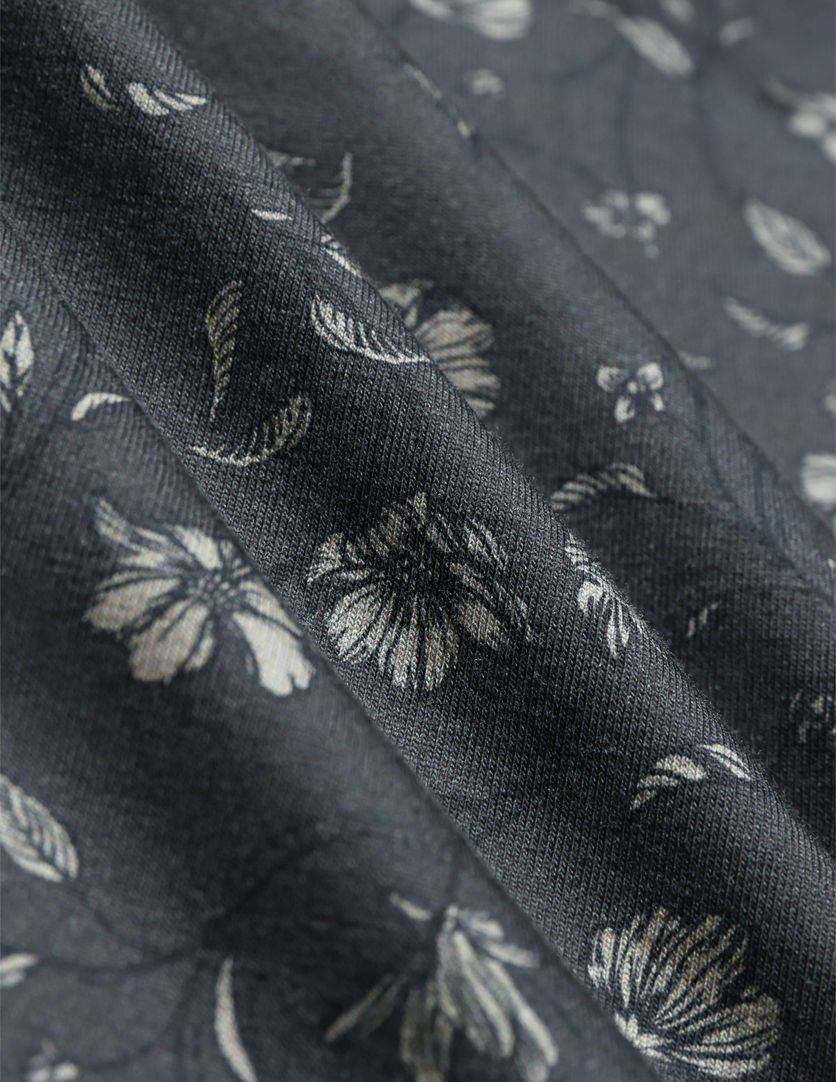 Classic Shirt Grey Floral Slim