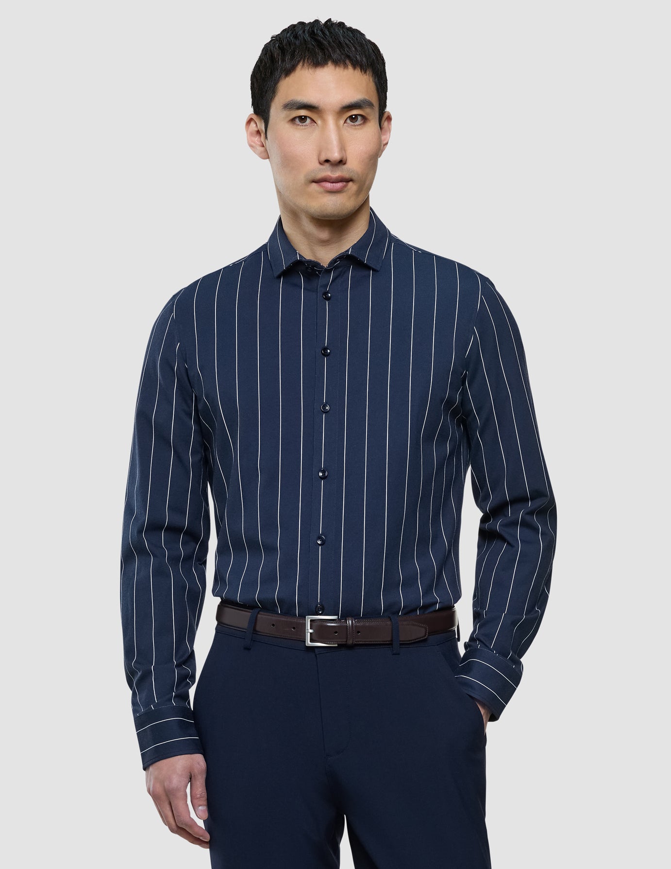Classic Shirt Midnight Pinstripes Regular