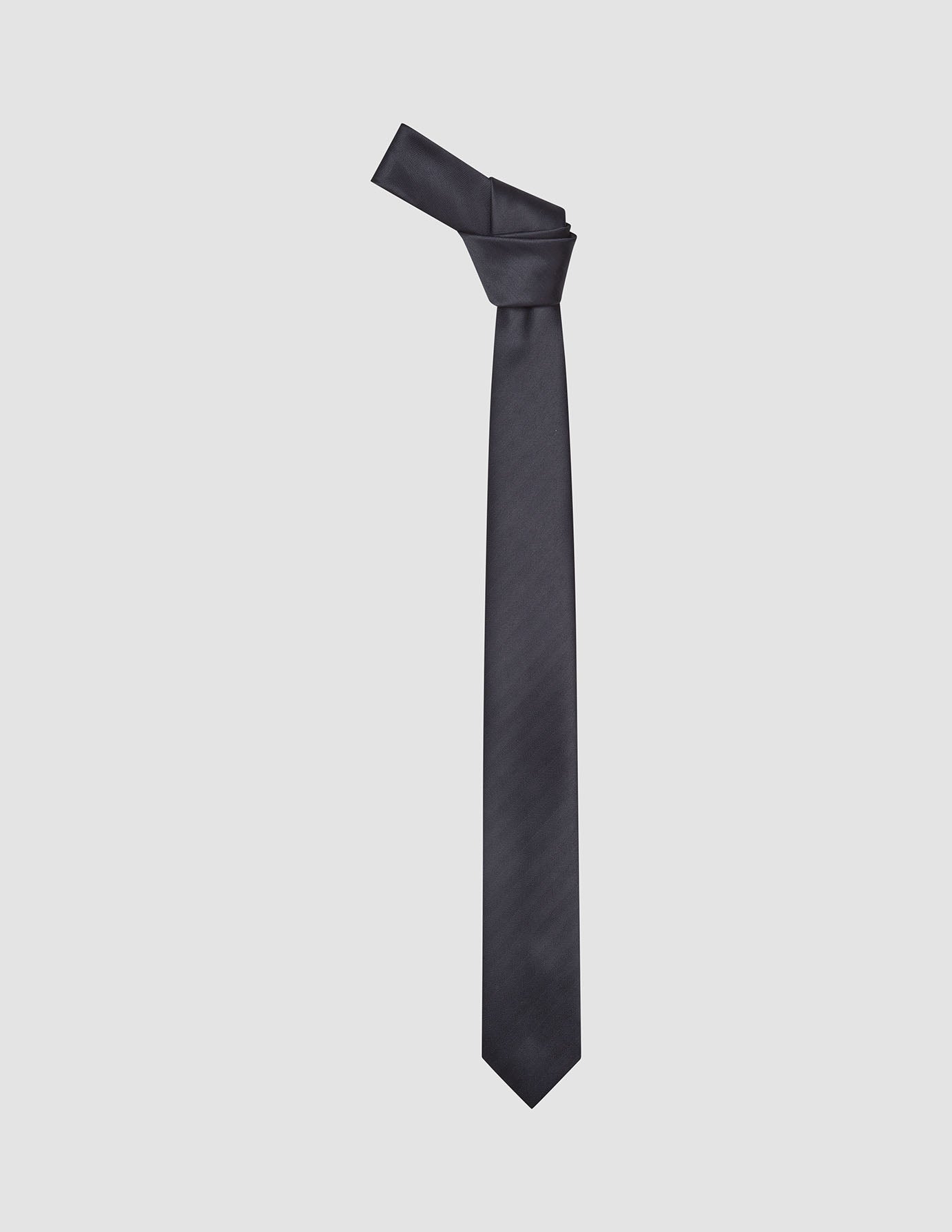 Tie Herringbone Black