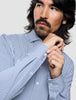 Classic Shirt Marine Herringbone Slim