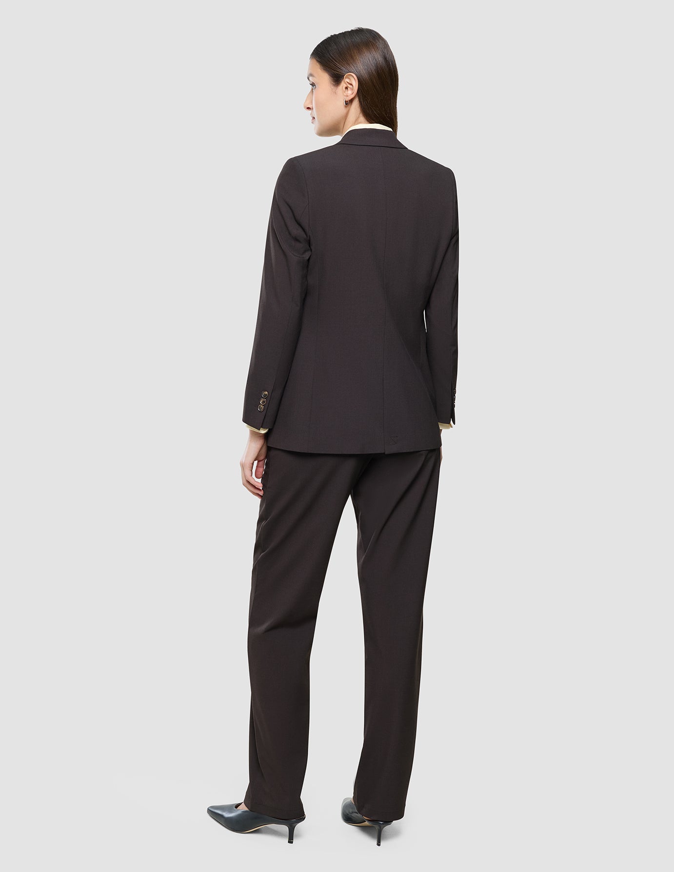 Women Ease Blazer Mocha Melange