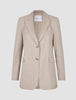 Women Ease Blazer Vanilla Melange