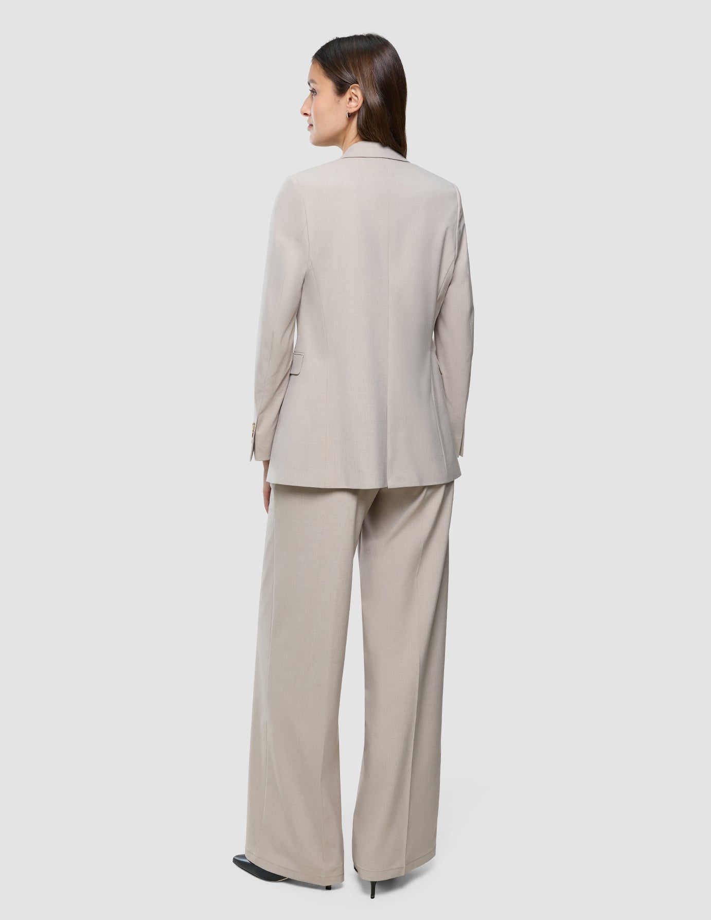 Women Ease Blazer Vanilla Melange