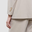 Women Ease Blazer Vanilla Melange
