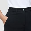 Women Ease Pants Straight Black